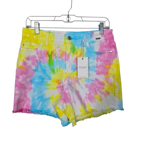 Judy Blue Pants - Judy Blue Women's Colorful Tie-Dye Jean Shorts